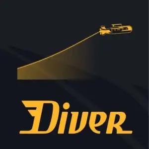 Diver Originals casino spel met vermenigvuldigers